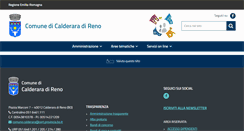 Desktop Screenshot of comune.calderaradireno.bo.it